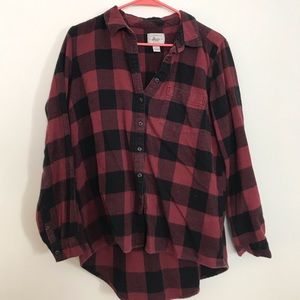 Black and red flannel